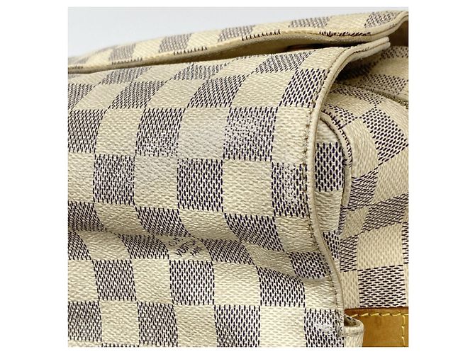 Borsa a Spalla Naviglio Damier Azur di Louis Vuitton Bianco - vista 7