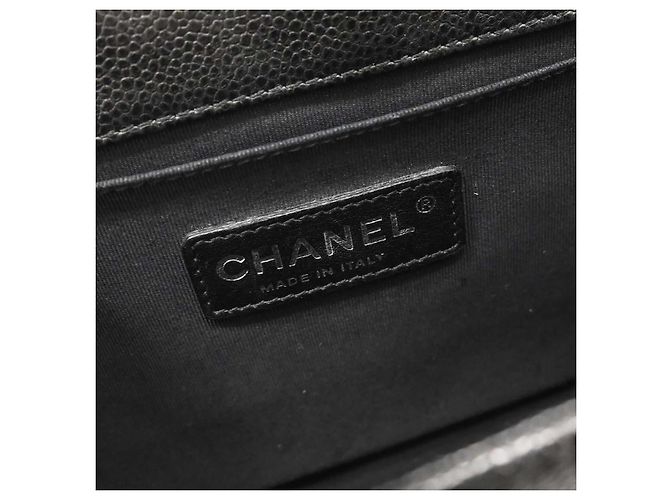 Chanel Boy Flap Tweed and Leather Old Medium Nero - vista 5