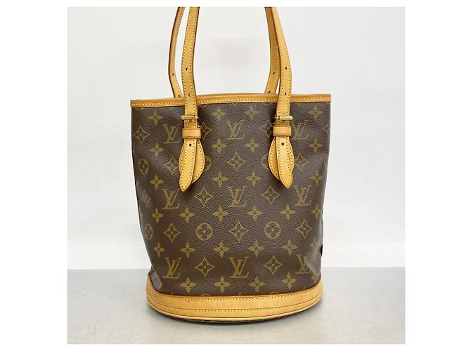 Borsa Tote Bucket PM Monogram Louis Vuitton Marrone - vista 10