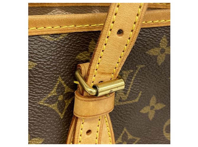 Borsa Tote Bucket PM Monogram Louis Vuitton Marrone - vista 9