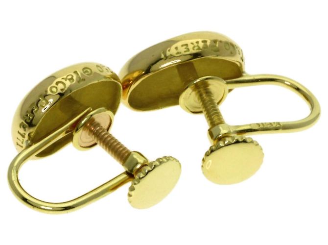 Tiffany & Co Orecchini Tiffany Bean in oro giallo 18K - vista 2