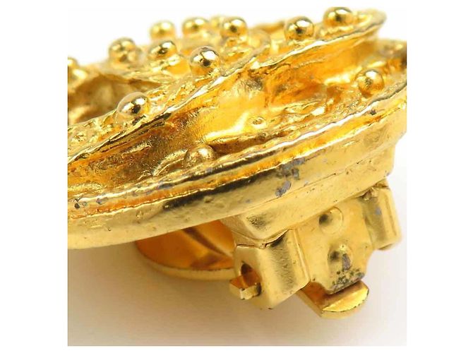 Vintage Gold Clip Ohrringe von Chanel Golden - Ansicht 10