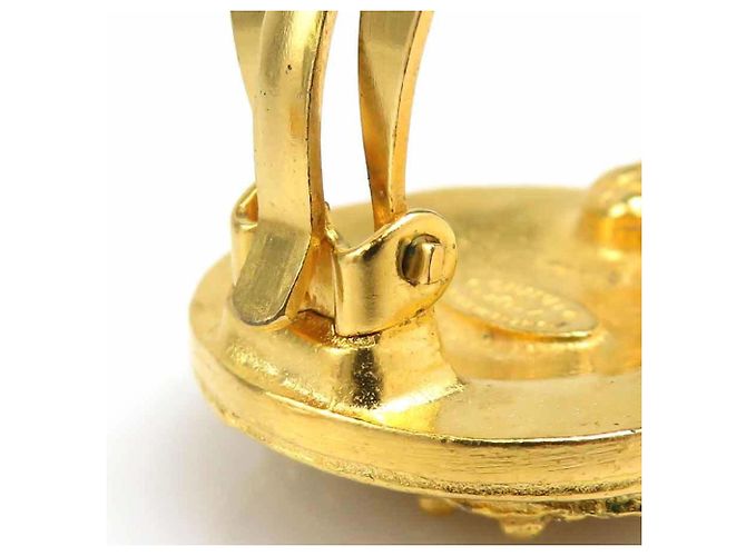 Vintage Gold Clip Ohrringe von Chanel Golden - Ansicht 11