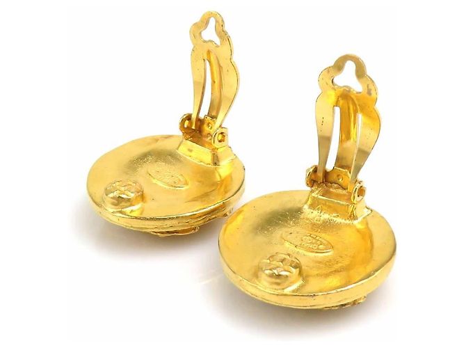 Vintage Gold Clip Ohrringe von Chanel Golden - Ansicht 5