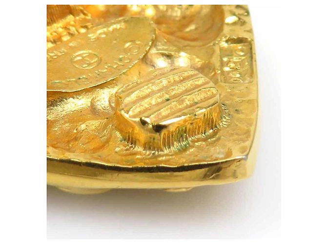 Vintage Gold Clip Ohrringe von Chanel Golden - Ansicht 11