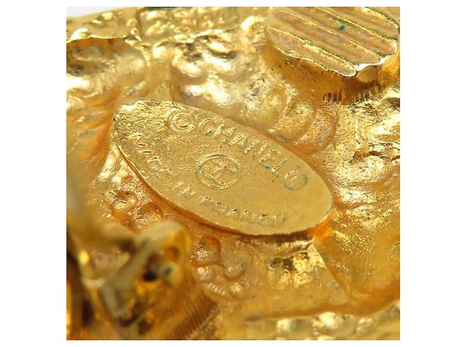 Vintage Gold Clip Ohrringe von Chanel Golden - Ansicht 12