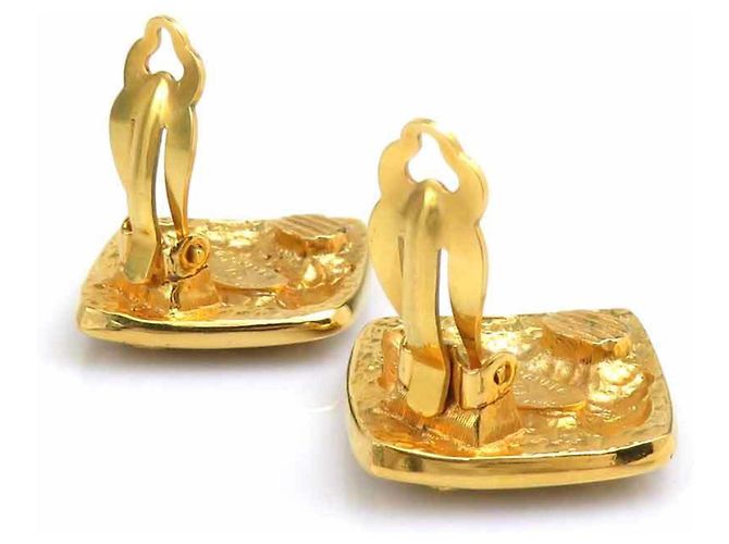 Vintage Gold Clip Ohrringe von Chanel Golden - Ansicht 5