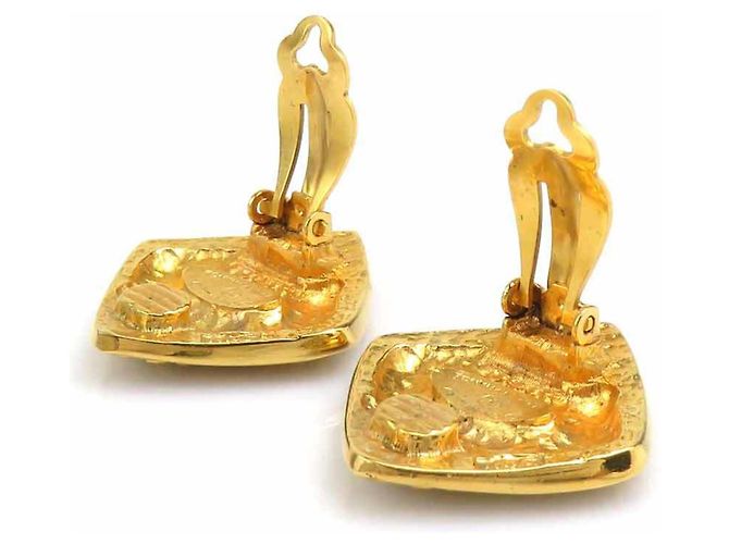 Vintage Gold Clip Ohrringe von Chanel Golden - Ansicht 6