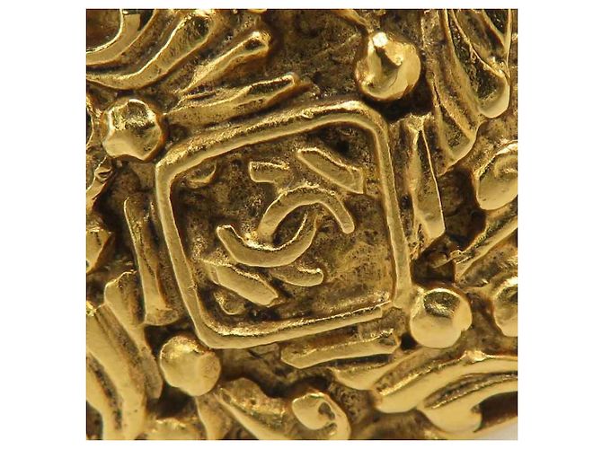 Vintage Gold Clip Ohrringe von Chanel Golden - Ansicht 9