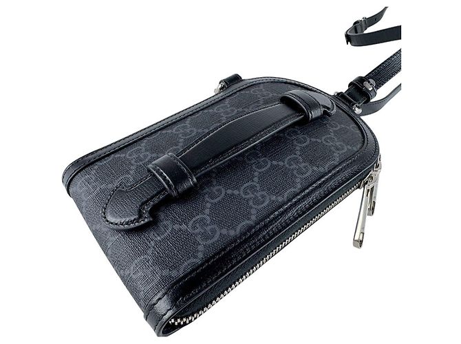 Borsa a Spalla Gucci GG Supreme Nero - vista 10