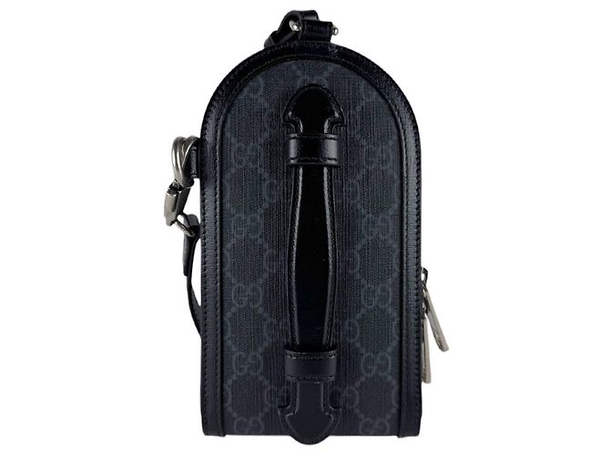 Borsa a Spalla Gucci GG Supreme Nero - vista 3