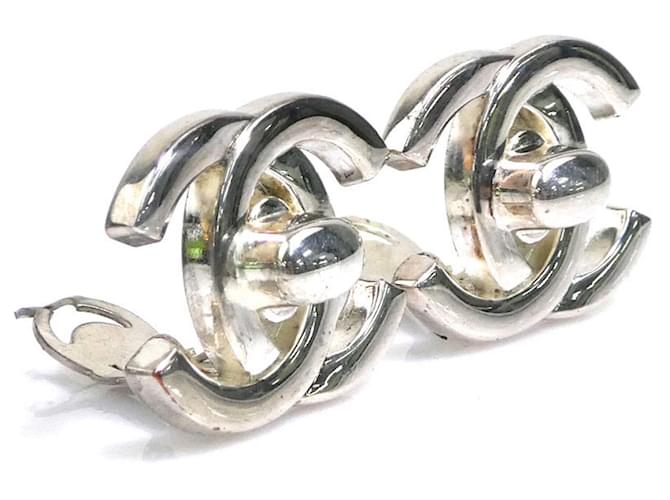 Orecchini a clip in argento Chanel - vista 2