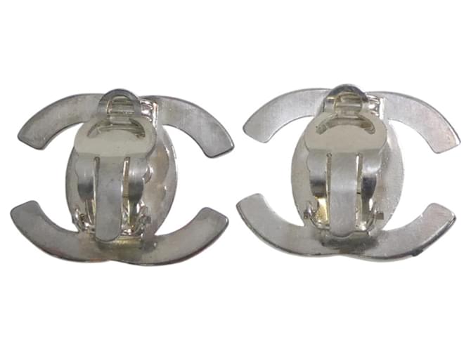 Orecchini a clip in argento Chanel - vista 7