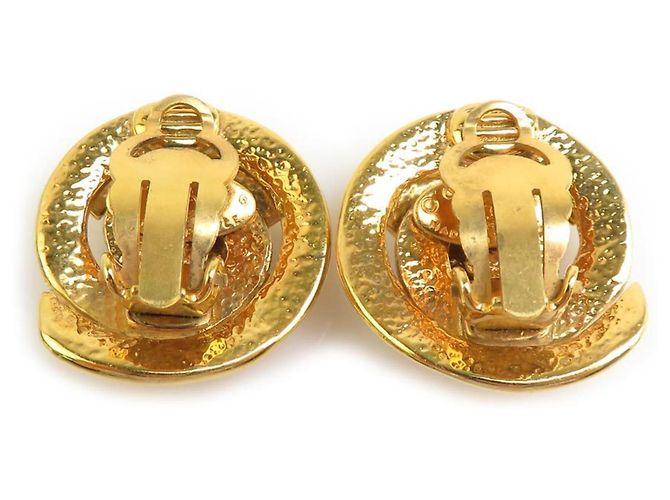 Vintage Gold Clip Ohrringe von Chanel Golden - Ansicht 5