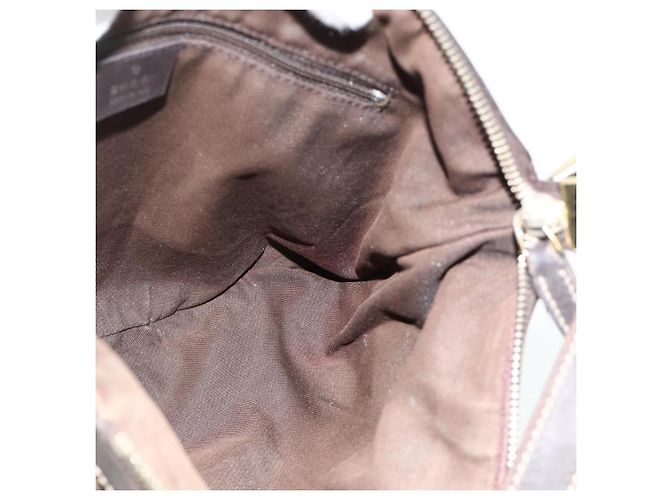 Borsa a Spalla GG Canvas Gucci Beige Oro 203257 Auth mr2384 D'oro - vista 20