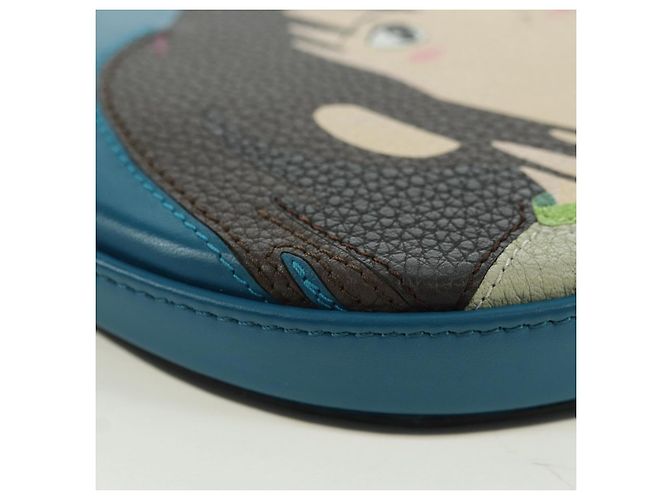 LOEWE LOEWE �~ Studio Ghibli Piccola Pochette con Tacco Spirited Away Auth YKZ1395SM Blu - vista 15