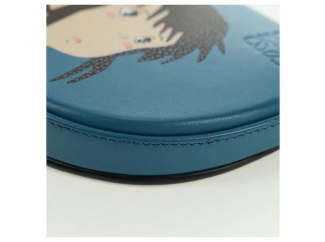 LOEWE LOEWE �~ Studio Ghibli Piccola Pochette con Tacco Spirited Away Auth YKZ1395SM Blu - vista 16
