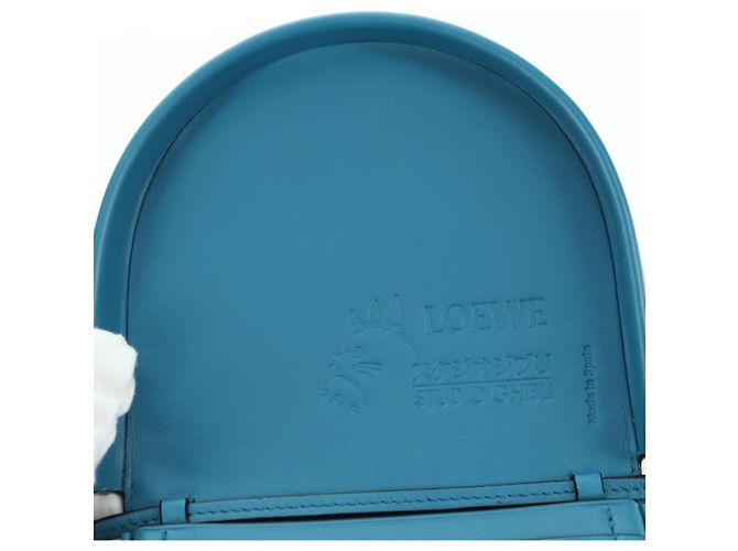 LOEWE LOEWE �~ Studio Ghibli Piccola Pochette con Tacco Spirited Away Auth YKZ1395SM Blu - vista 21