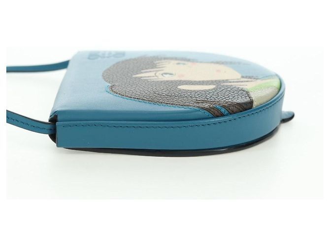 LOEWE LOEWE �~ Studio Ghibli Piccola Pochette con Tacco Spirited Away Auth YKZ1395SM Blu - vista 3