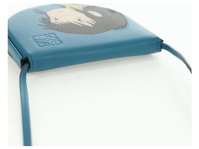 LOEWE LOEWE �~ Studio Ghibli Piccola Pochette con Tacco Spirited Away Auth YKZ1395SM Blu - vista 6