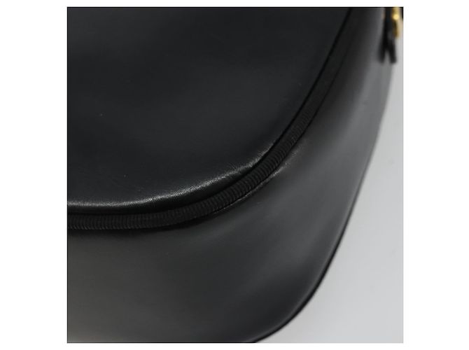 Borsa a Spalla Vala in Pelle Nera e Oro Salvatore Ferragamo Auth ka4046 Nero D'oro - vista 15