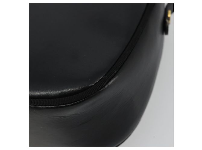 Borsa a Spalla Vala in Pelle Nera e Oro Salvatore Ferragamo Auth ka4046 Nero D'oro - vista 9