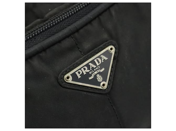Borsa a Spalla PRADA Nylon Nero Argento Auth BA12104 - vista 17