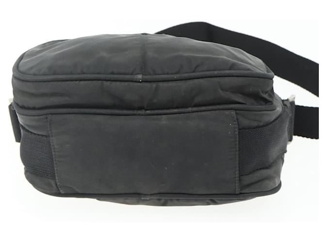Borsa a Spalla PRADA Nylon Nero Argento Auth BA12104 - vista 5