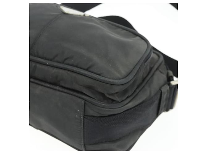 Borsa a Spalla PRADA Nylon Nero Argento Auth BA12104 - vista 9
