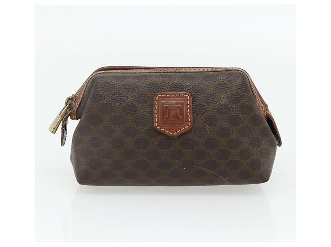 Céline CELINE Macadam Canvas Tasche aus PVC-Leder 2er Set Braun Auth ti3852 - Ansicht 9