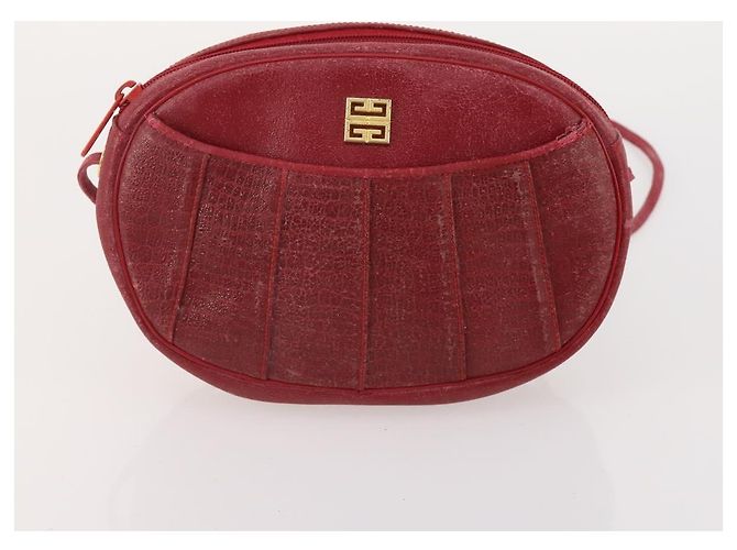 Borsa a Mano GIVENCHY in Pelle Scamosciata 6 Set Nero Verde Rosso Auth 174943 - vista 11