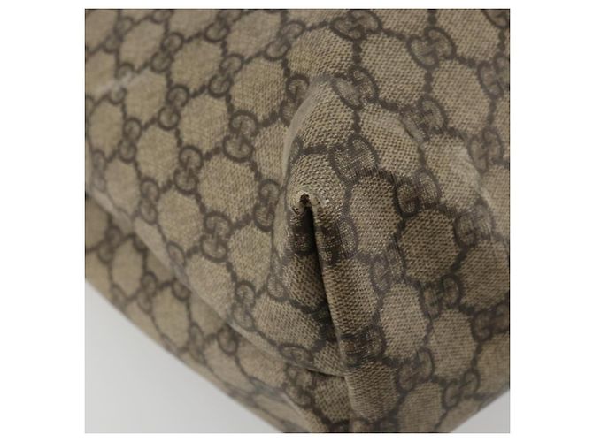 Gucci Borsa Tote GG Supreme in PVC beige e oro 223668 Auth BA12128 D'oro - vista 15