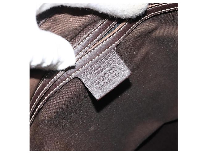 Gucci Borsa Tote GG Supreme in PVC beige e oro 223668 Auth BA12128 D'oro - vista 19