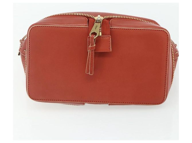 Chloé Borsa a mano Chloe Ellen in pelle rossa e oro Auth BA12010A Rosso D'oro - vista 5