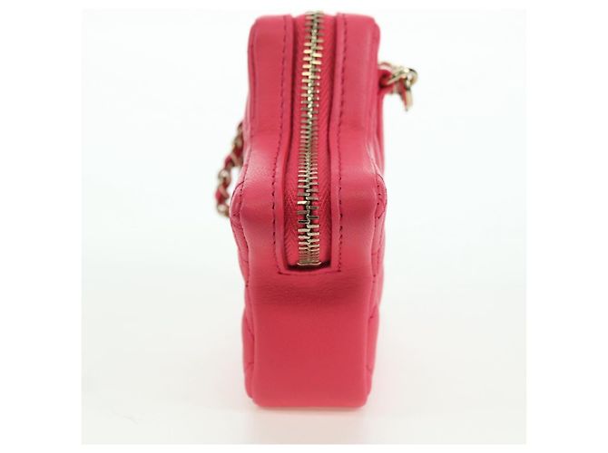 CHANEL Charm per Borsa Matelassé Stella in Pelle di Agnello Rosa Oro CC Auth YKZ1175SAM D'oro - vista 3