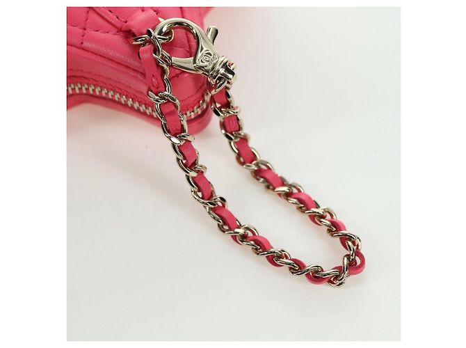 CHANEL Charm per Borsa Matelassé Stella in Pelle di Agnello Rosa Oro CC Auth YKZ1175SAM D'oro - vista 7