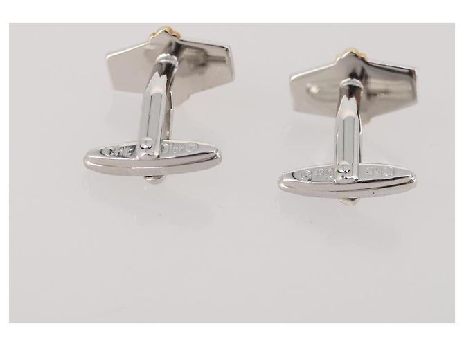 Fermaglio per cravatta Christian Dior Cuff in metallo 4 pezzi Tonalità oro Auth BA11846 - vista 14