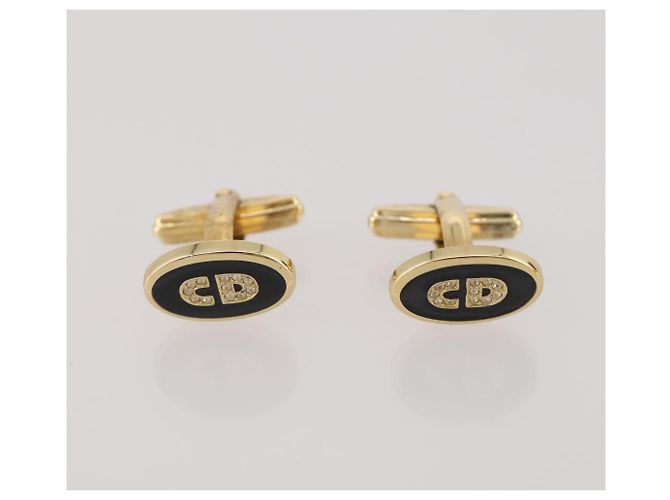 Fermaglio per cravatta Christian Dior Cuff in metallo 4 pezzi Tonalità oro Auth BA11846 - vista 9
