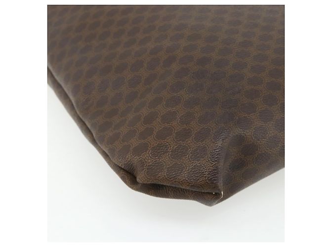 Céline Borsa Tote in Tela Macadam CELINE in Pelle PVC Marrone Oro Auth ti3853 D'oro - vista 14