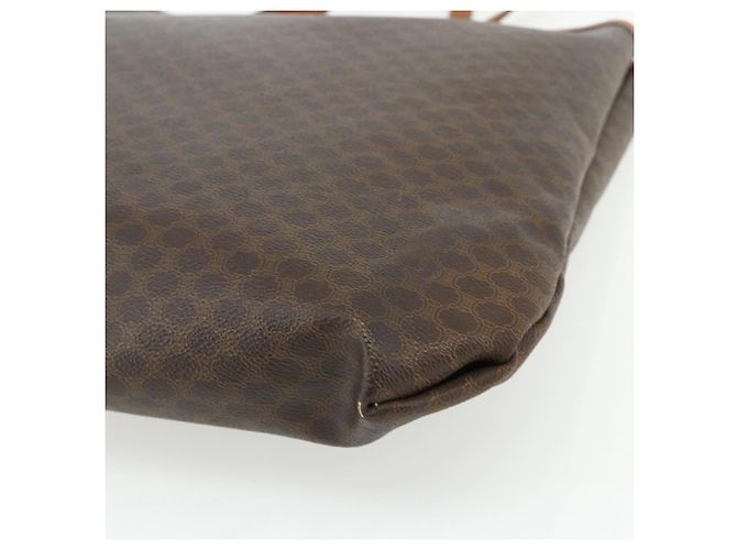 Céline Borsa Tote in Tela Macadam CELINE in Pelle PVC Marrone Oro Auth ti3853 D'oro - vista 15