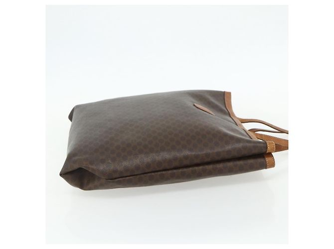Céline Borsa Tote in Tela Macadam CELINE in Pelle PVC Marrone Oro Auth ti3853 D'oro - vista 4