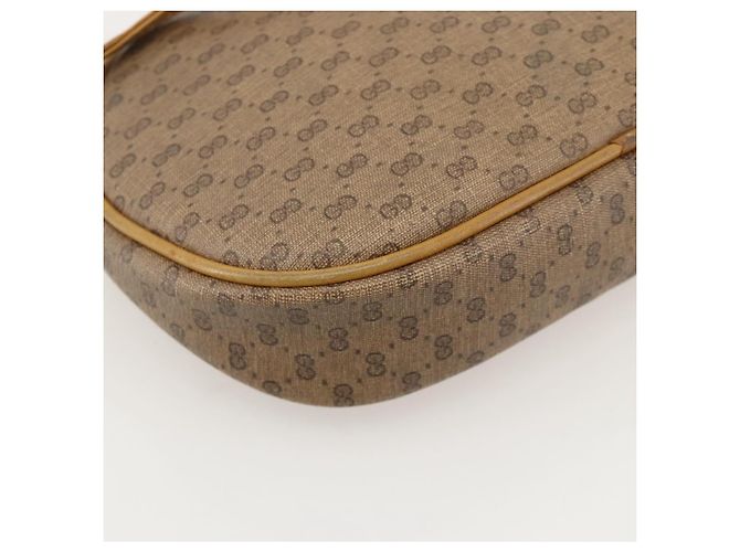 Gucci Borsa a Spalla Micro GG Supreme PVC Beige Oro 007 104 0013 Auth 175280 D'oro - vista 16