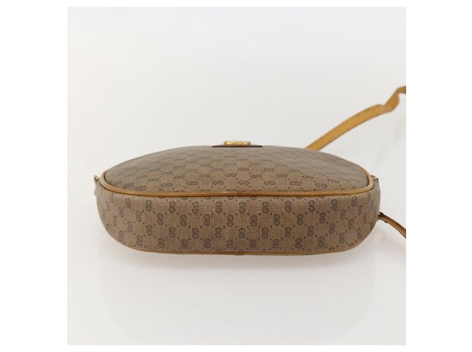 Gucci Borsa a Spalla Micro GG Supreme PVC Beige Oro 007 104 0013 Auth 175280 D'oro - vista 5