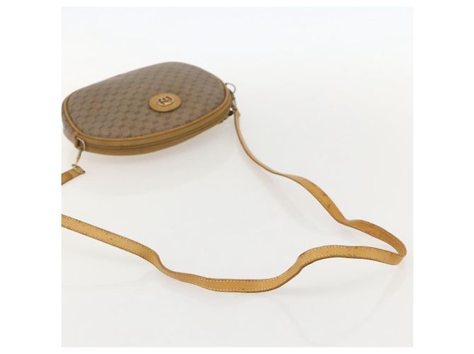 Gucci Borsa a Spalla Micro GG Supreme PVC Beige Oro 007 104 0013 Auth 175280 D'oro - vista 7