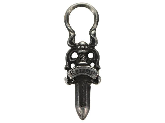 Pendente Charm Daga Chrome Hearts in Argento Ag925 Auth YKZ1428V - vista 2