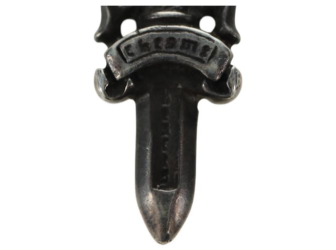 Pendente Charm Daga Chrome Hearts in Argento Ag925 Auth YKZ1428V - vista 3