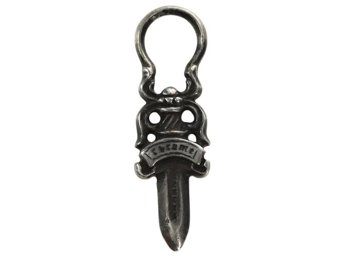 Pendente Charm Daga Chrome Hearts in Argento Ag925 Auth YKZ1428V - vista 6