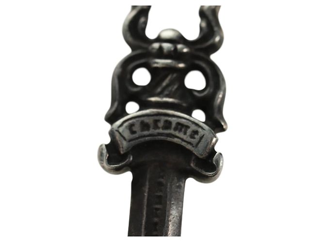 Pendente Charm Daga Chrome Hearts in Argento Ag925 Auth YKZ1428V - vista 8