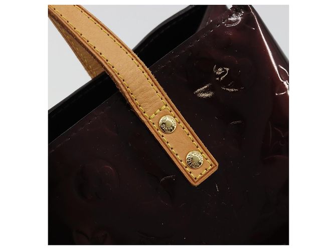 LOUIS VUITTON Borsa a Mano Monogram Vernis Reade PM Amarante M91993 LV Auth YKZ1297A Bordò - vista 10