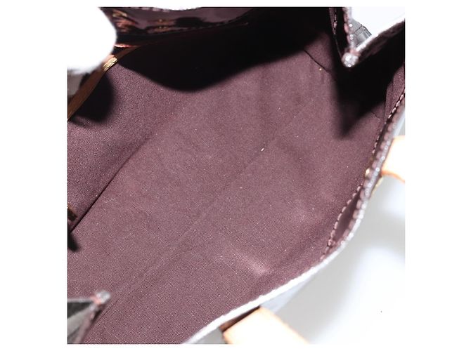 LOUIS VUITTON Borsa a Mano Monogram Vernis Reade PM Amarante M91993 LV Auth YKZ1297A Bordò - vista 11